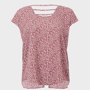 IKAT SPLIT BACK GEORGETTE BLOUSE